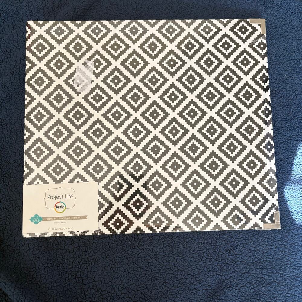 Project Life Heidi Swapp Geometric 12x12 Scrapbook Album D-Ring New Sealed